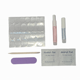 Press On Nails Tools Kit 6 In 1 Nail Glue Nail Glue Remover Adhesive Tab Prep Pad File Cuticle Stick